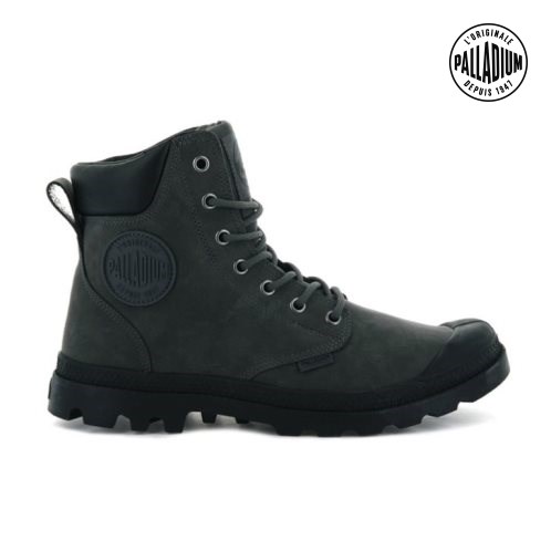 Dámské Boty Palladium Pampa Cuff WP LUX Černé | CZ RQX-69I